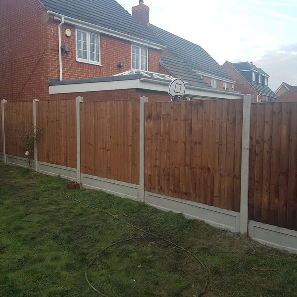 Close boarded fencing, Brentwood, Essex